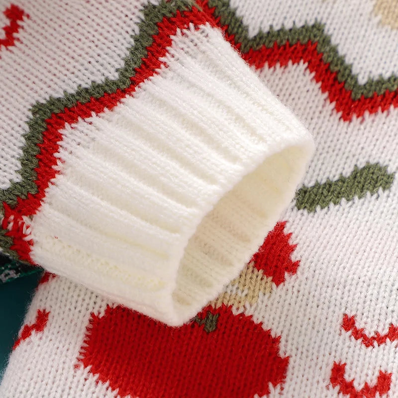 Beautiful Toddler Christmas Santa Sweater & Dress Set- Tiny Hands