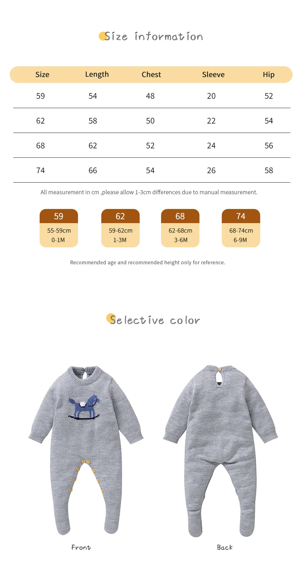 Oeko-tex Baby Romper Knitted Boys’ Clothes- Tiny Hands