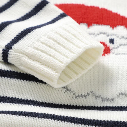 Baby Santa Claus Striped Romper Jumpsuit- Tiny Hands