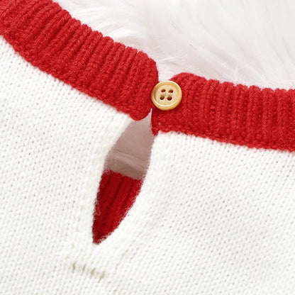 Baby Santa Claus Striped Romper Jumpsuit- Tiny Hands