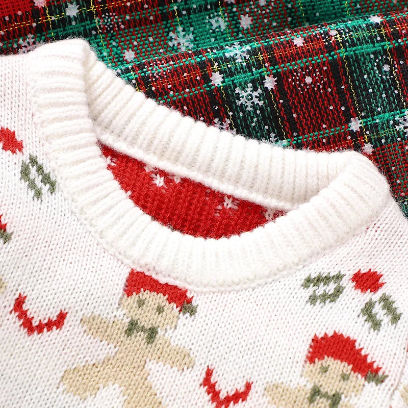 Beautiful Toddler Christmas Santa Sweater & Dress Set- Tiny Hands