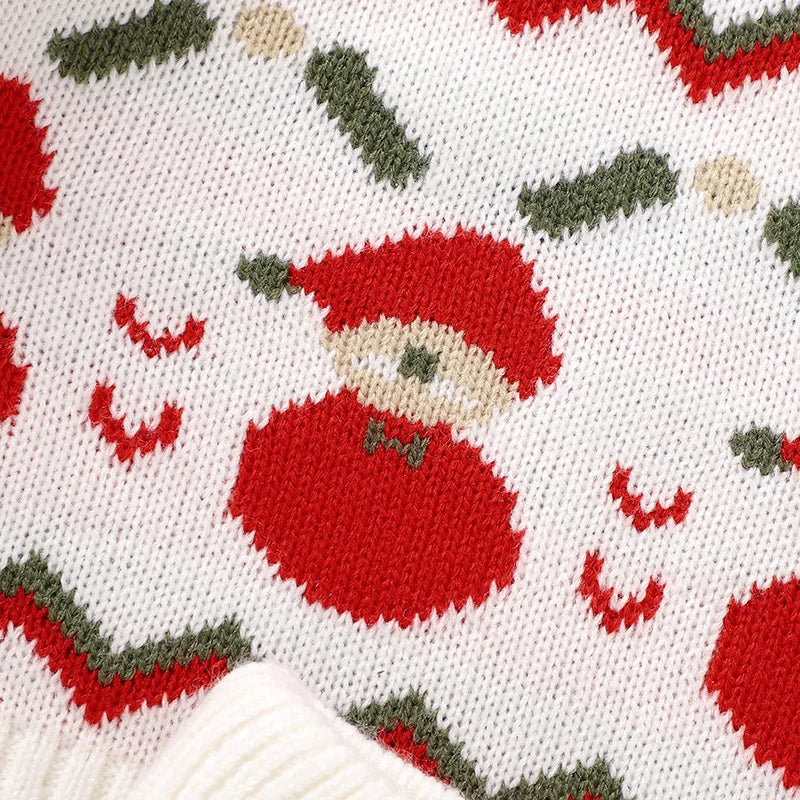 Beautiful Toddler Christmas Santa Sweater & Dress Set- Tiny Hands