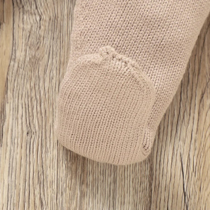Baby Sweater & Footie Pants Set Soft Knitted - Tiny Hands