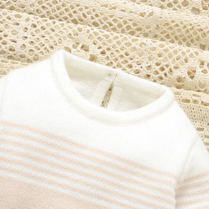 Baby Sweater & Footie Pants Set Soft Knitted - Tiny Hands