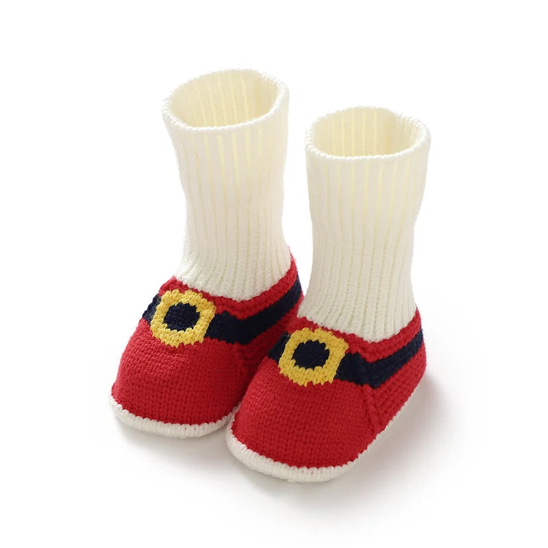 Santa Knit Booties – Tiny Hands