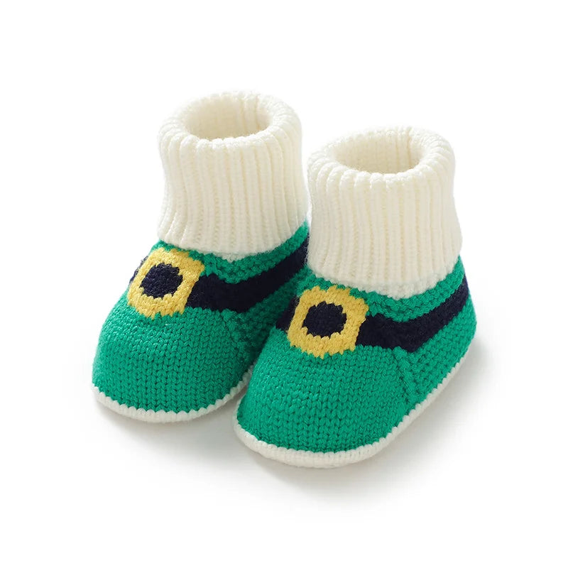 Santa Knit Booties – Tiny Hands