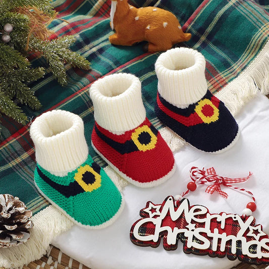 Santa Knit Booties – Tiny Hands