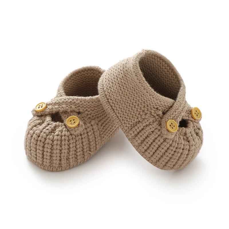 Soft Knitted Newborn Baby Walking Socks Shoes- Tiny Hands