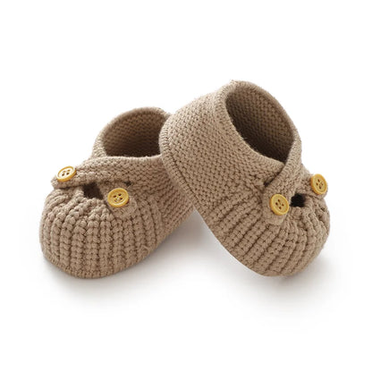 Soft Knitted Newborn Baby Walking Socks Shoes- Tiny Hands