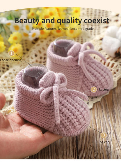 Winter Baby Knit Boots Gloves Combo – Tiny Hands