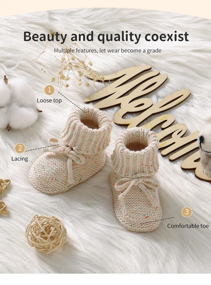 Wholesale Cotton Knitted Baby Shoes Booties Socks – Tiny Hands