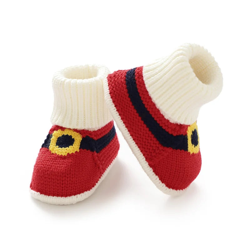 Santa Knit Booties – Tiny Hands